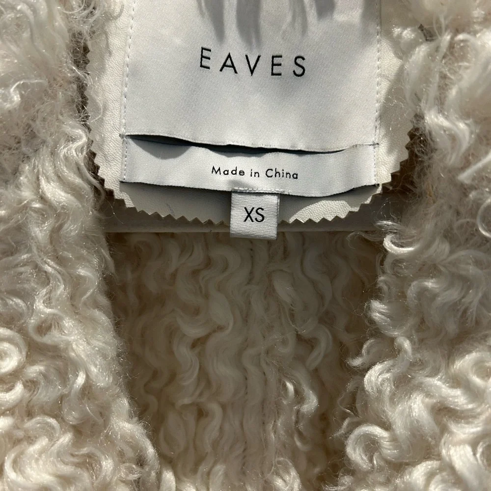Eaves Women's Off White Teddy Jacket - Picture 3 of 3